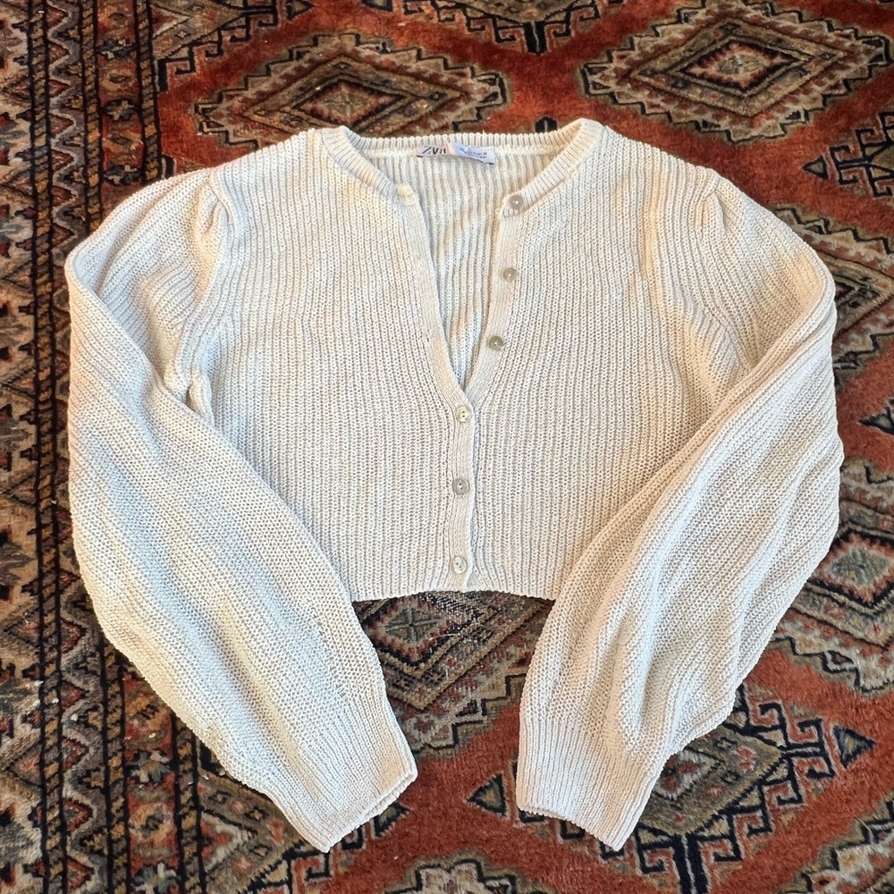 Cropped Zara cardigan